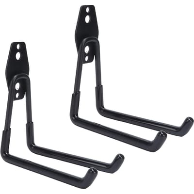 2 Stuks Garagehaken Multifunctionele Wandmontage Garage Opberg Hanger Organizer met 2 Haken Stijl B 13cm