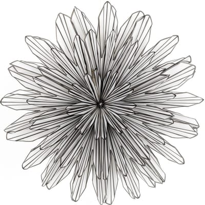 Papieren kerstster waves 60cm two-toned met pendel