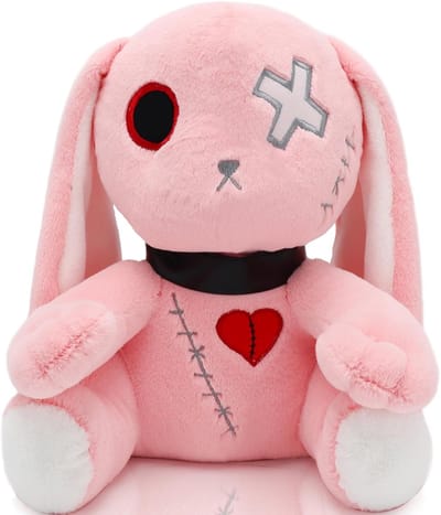 Groot Gothic Pluche Konijn Knuffeldier Speelgoed Halloween Horror Haasje