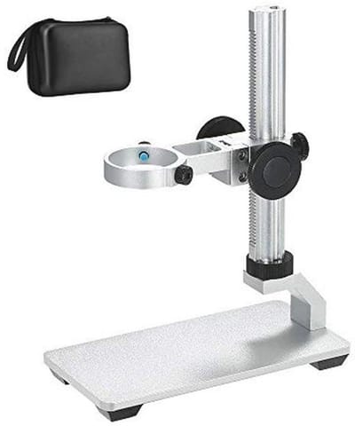 Aluminium Microscoop Standaard voor USB Digitale Camera - Universele Instelbare Ondersteuning voor LCD-schermen tot 1,4 Inch