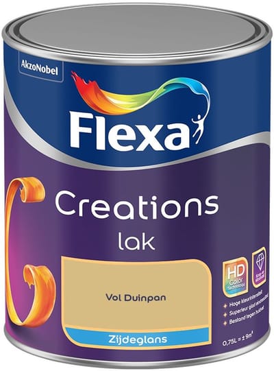 Flexa - Creations Lak Zijdeglans - Vol Duinpan - Mengverf - 750 Ml