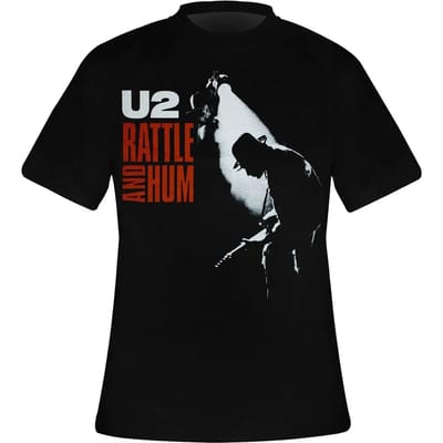 U2 - Rattle & Hum Heren T-shirt - S - Zwart