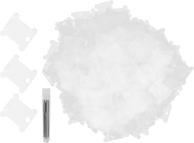 Floss Spoelen Set - Borduurgaren Organizers - Naaiwerk Ordenen - Dubbelzijdige Klemmen - 4cm Lengte - Transparant