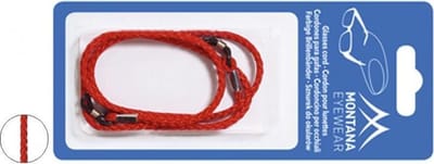 Montana brillenkoord BC4 rood gevlochten - one size fits all