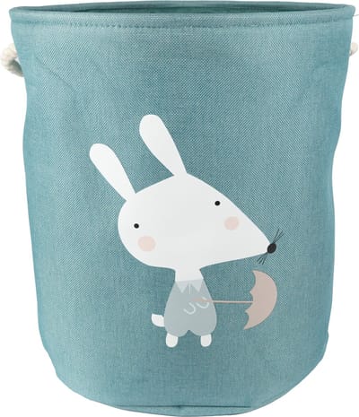Honeybears Speelgoedmand kinderen – Opbergmand kinderkamer – Wasmand baby – Speelgoedmand baby – Blauw muis – 40 x 45 cm – 45 Liter
