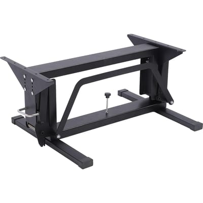 Staand Bureau Frame 27 tot 63CM Verstelbare Hoogte 573lbs Draagvermogen Multifunctioneel Opvouwbaar Hefbaar Bureau Frame voor Camper black