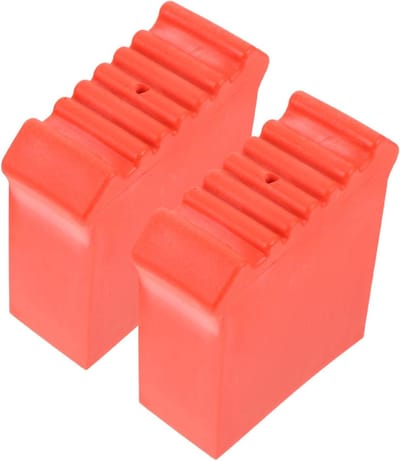 Ladder Voetkussens - Ladder Stabilisator - Veilig Werken - Slijtvast Rubber - 10x9.8x3.8cm - Rood