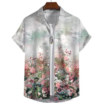 Chemise Hawaïenne Homme Motif Imprimé Design Mode Bouton Revers Streetwear Chemise Décontractée 4XL