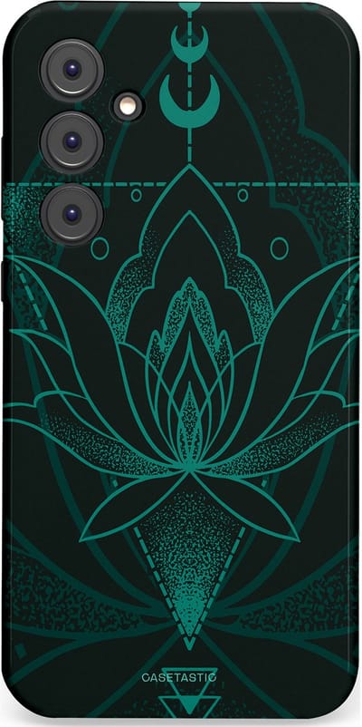 Casetastic Hoesje Geschikt voor Samsung A35 - Stijlvolle Beschermende Duo-layer Case - Lotus Zen