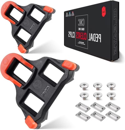 Fietsplaatjes voor Shimano SPD SL Pedalen - Compatibel met SM-SH10, SM-SH11, SM-SH12 in Rood, Blauw en Geel - Verbeter je Fietscomfort en Grip