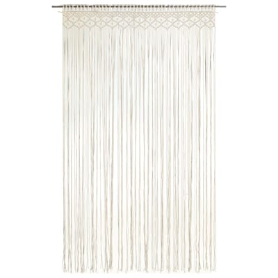 vidaXL - Gordijn - macramé - 140x240 - cm - katoen