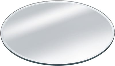 Ronde 3mm Facet Spiegel van Glas met een Diameter van 15cm - Moderne Wanddecoratie, Esthetische Panelen en Display voor Kristallen Figuren en Verzamelobjecten