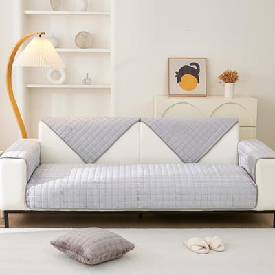 Verdikken Pluche Bankovertrek Antislip Bankovertrek Kussenhoes Voor Woonkamer Meerdere Maten Velvet Fleece Meubelbeschermer 45x45 pillowcase 1pc