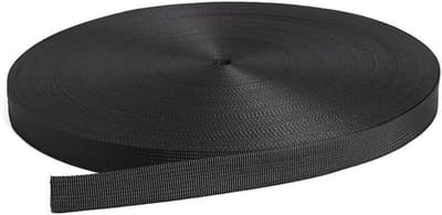 Gordelband Polypropyleen - Rugzakband Tassenband - Outdoor Activiteiten - Hoge Treksterkte - 10 m x 3 cm - Zwart