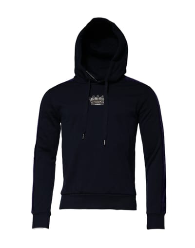 Kroon Versierde Hoodie Sweatshirt