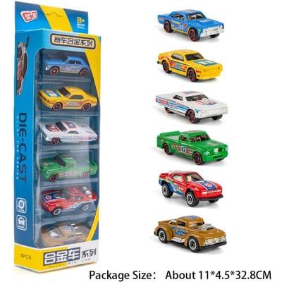 1:64 Modèles de Voitures Classiques à Petite Échelle Jouets Glissent en Avant Corps en Alliage Pneus en Caoutchouc Modèles de Voitures de Course Jouets Cadeaux d'Anniversaire pour Garçons blue