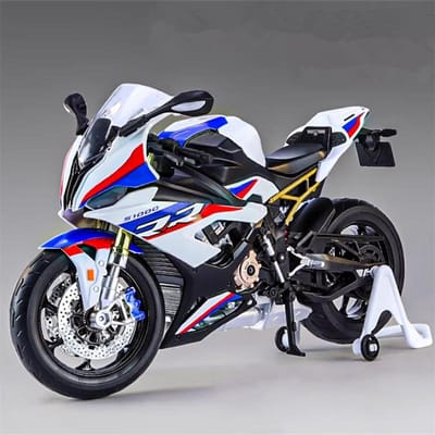 1/9 M1000Rr S1000Rr Legering Racing Motorfiets Simulatie Metaal Straat Sport Motorfiets Model Met Licht Verzameling Kinderen Speelgoed Cadeau