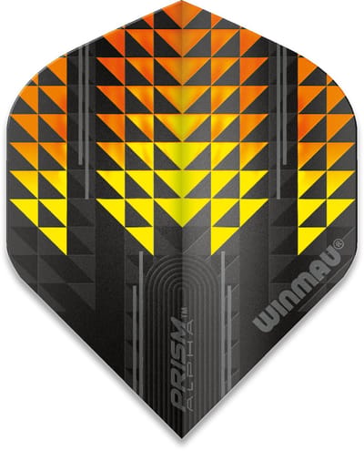 Winmau Prism Alpha Extra Thick Yellow & Orange - Dart Flights