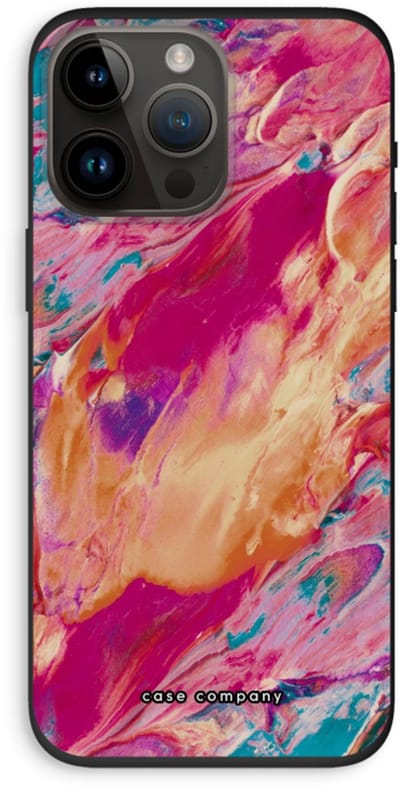 Case Company® - Hoesje geschikt voor iPhone 14 Pro Max hoesje - Pastel Echoes - Biologisch Afbreekbaar Telefoonhoesje - Bescherming alle Kanten en Schermrand