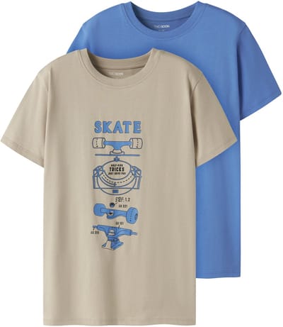 NAME IT - TKMJOX 2P SS PRINT TOP NOOS - Jongens - Lange mouwen shirts