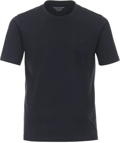 Casa Moda  T-shirt, O-neck, marine blauw