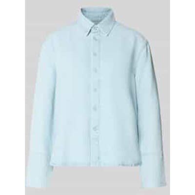 relaxed fit overhemdjack van lyocell met denimlook