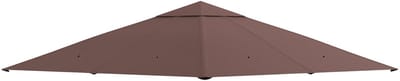 Vervangend Paviljoendak 2,98x2,95 m – Tuinpaviljoen Dakhoes – Koffiebruin