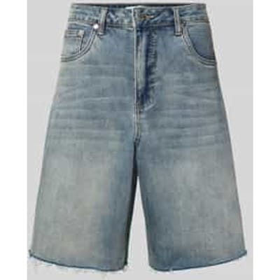 Wide leg jeansshorts in 5-pocket-design