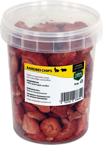 Utopia Aardbei Chips 50 GR