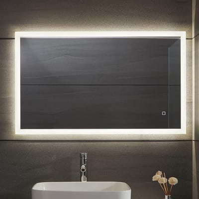 LED Badkamerspiegel met Aanraaksensor - 120 x 60 cm, Instelbare Verlichting en Geheugenfunctie
