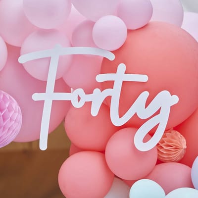 Ginger Ray - Ginger Ray - Bord Forty - DIY Ballonboog