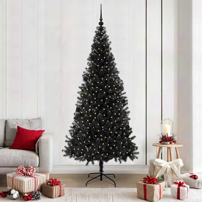vidaXL - Kerstboom - Zwart - 210 - cm - PVC