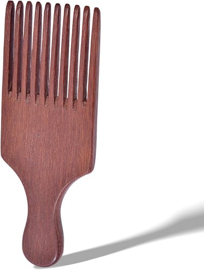 Baard Prikker - Houten Kam - Baard Verzorging - Brede Tanden - 16 cm - Houtkleur