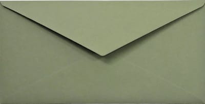 Ecologische groene enveloppen A4 - 110 x 220 mm - 25 stuks - NK natgelijmde - 120 gram - Materica - Netuno