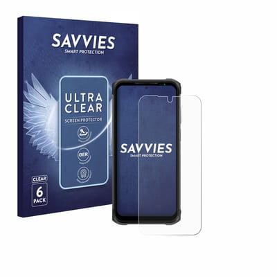 Savvies - Screenprotector voor Ulefone Armor 12S - Folie Beschermfolie transparant 6 Stuks
