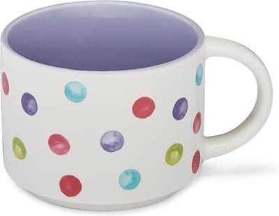 Mok -  Paarse binnenkant Spotty Dotty