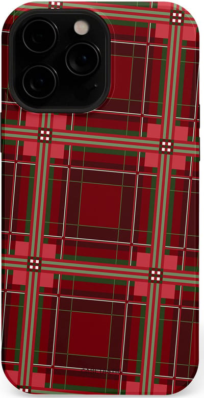 Casetastic Hoesje Geschikt voor Apple iPhone 13 Pro Max Magsafe - Stijlvolle Beschermende Duo-layer Case - Schots Ruit Rood - Tartan Royal Stewart Plaid