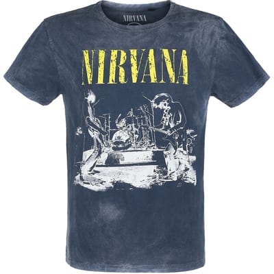 Nirvana T-shirt - Stage - XL - voor Mannen - navy