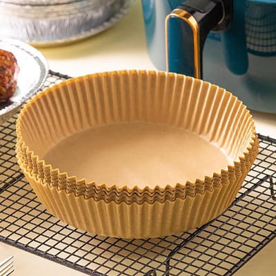 50 Stuks Airfryer Wegwerp Papieren Voering Anti-aanbak Oliebestendig Bakpapier Mat voor Koken Magnetron Oven Vellen Speciale Bakken BBQ Roosteren