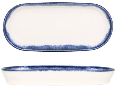 Kütahya Porselen Serveerschaal - Azure - Porselein - 16x8 cm (75cc) - set van 2
