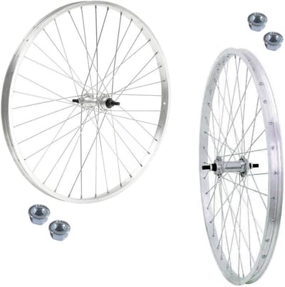 Set van 2 Complete Fietswielen 26 inch x 1 3/8 voor Racefiets en Stadsfiets