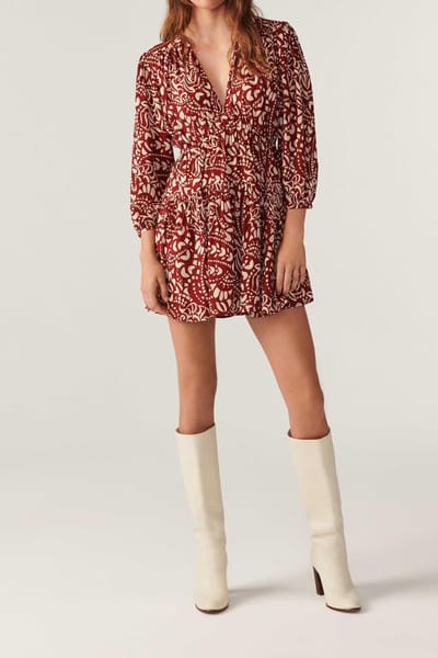 BA&SH Mini Dress Terracota Maat: L | Mini Jurken Outlet | Dames