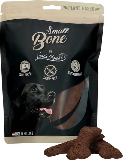 Luna's Choice Plantaardig Bone Small - 10 stuks - Botvormige Hondenkoekjes - Hypoallergene Koekjes - Hondensnack - Honden Beloningssnoepjes