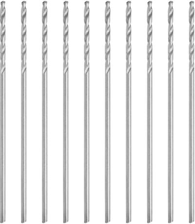 Dailygoods- Boorset 10 Stuks - Spiraalboor 0,75 mm - Snelstaal - Slijtvast - Hittebestendig - Duurzaam Materiaal - Boor