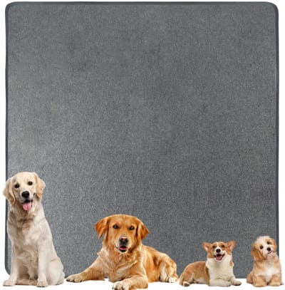 Dailygoods - Wasbare trainingspads voor honden, 182cm x 182cm herbruikbare hondentrainingsmatten, antislip, super absorberend PIPI-pads voor puppy's, kittens, cavia's