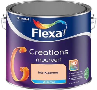 Flexa - Creations Muurverf Zijdemat - Iets Klaproos - Mengverf - 2,5 L