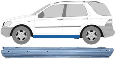 Volledige dorpel voor Mercedes M-Class ML W163 1998-2005 / Links