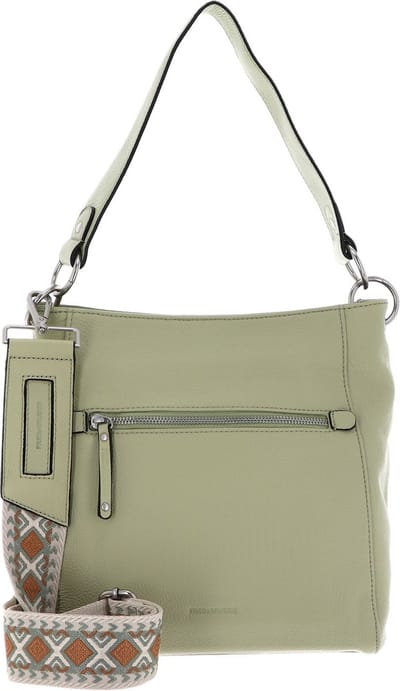 FREDsBRUDER Leren Schoudertas Sha Na Na Midi Hobo Bag Pistachio Lichtgroen