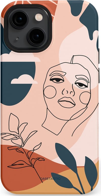 Casetastic Hoesje Geschikt voor Apple iPhone 13 Mini Magsafe - Stijlvolle Beschermende Duo-layer Case - Zachte contour