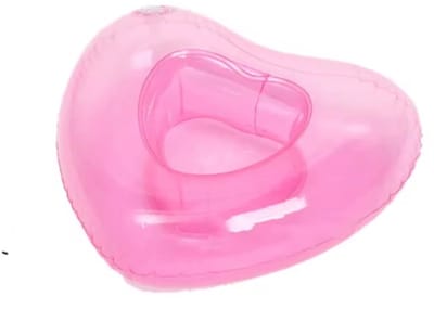 Scoby – Hartjes Bekerhouder – Drankjeshouder – Zwembadaccessoire – Hartje – Drink Holder – Cup Float – Opblaasbaar – Bad – Roze – 22 cm – 1 stuk